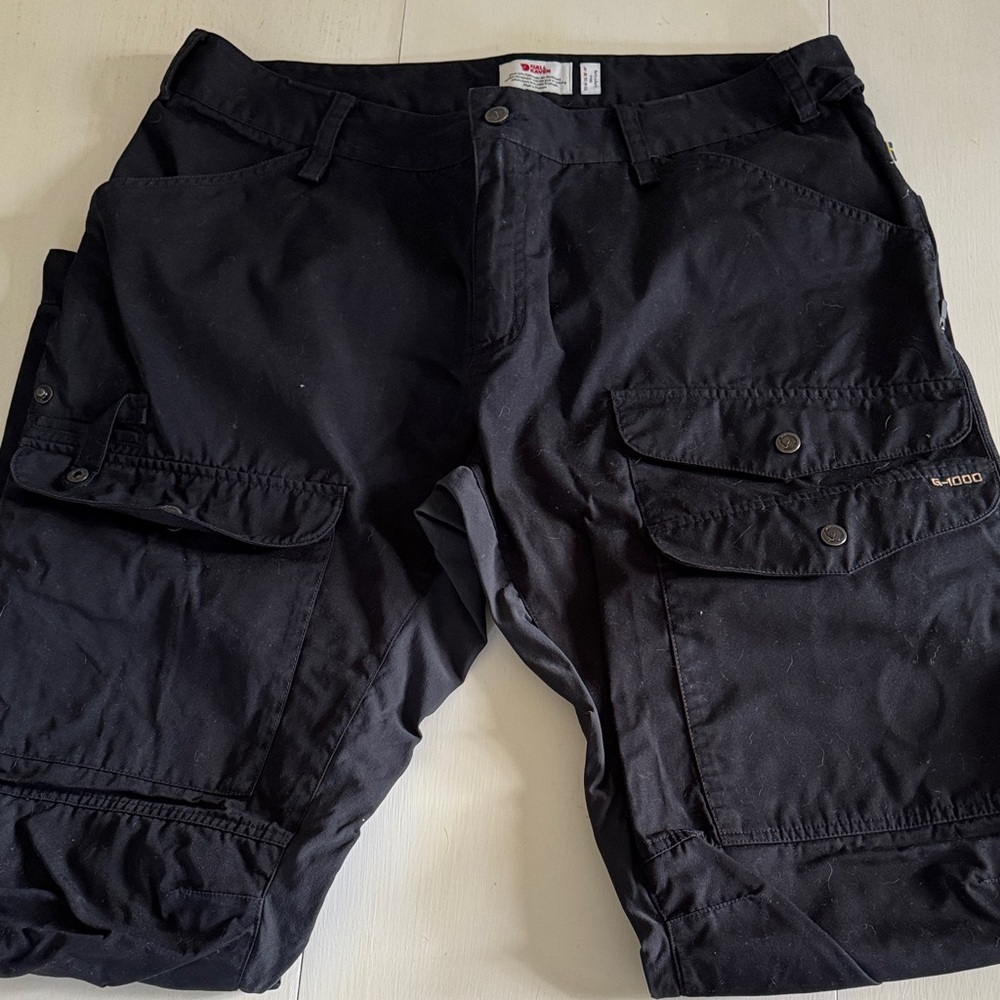 Fjallraven Black Cargo Pants